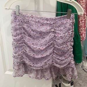 Ruffle purple skirt